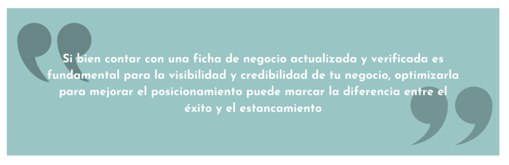 La ficha de negocio en Google: una herramienta poderosa para el éxito de tu hotel, restaurante o tienda online de productos gastronómicos