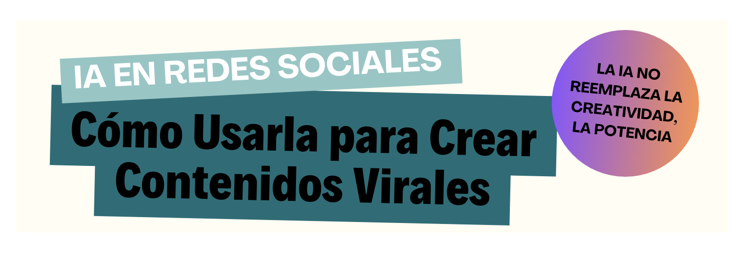 Inteligencia artificial en redes sociales generando contenido viral